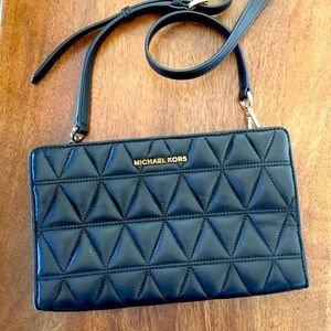 Michael Kors Black Leather Purse